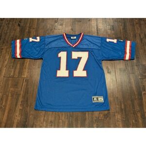 Vintage New York Giants Jersey Mens Large Blue White Dave Brown NFL Starter 90s